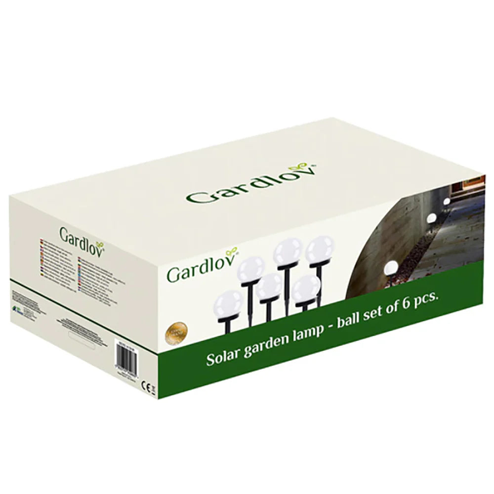 Lot de 6 lampes de jardin solaires – Livraison offerte