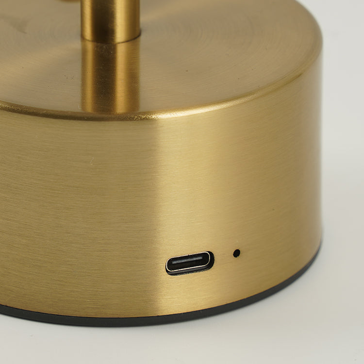 Lampe de Bureau LED Moderne en Métal avec Interrupteur Tactile, Rechargeable par USB et à Intensité Variable pour la Maison et la Chambre