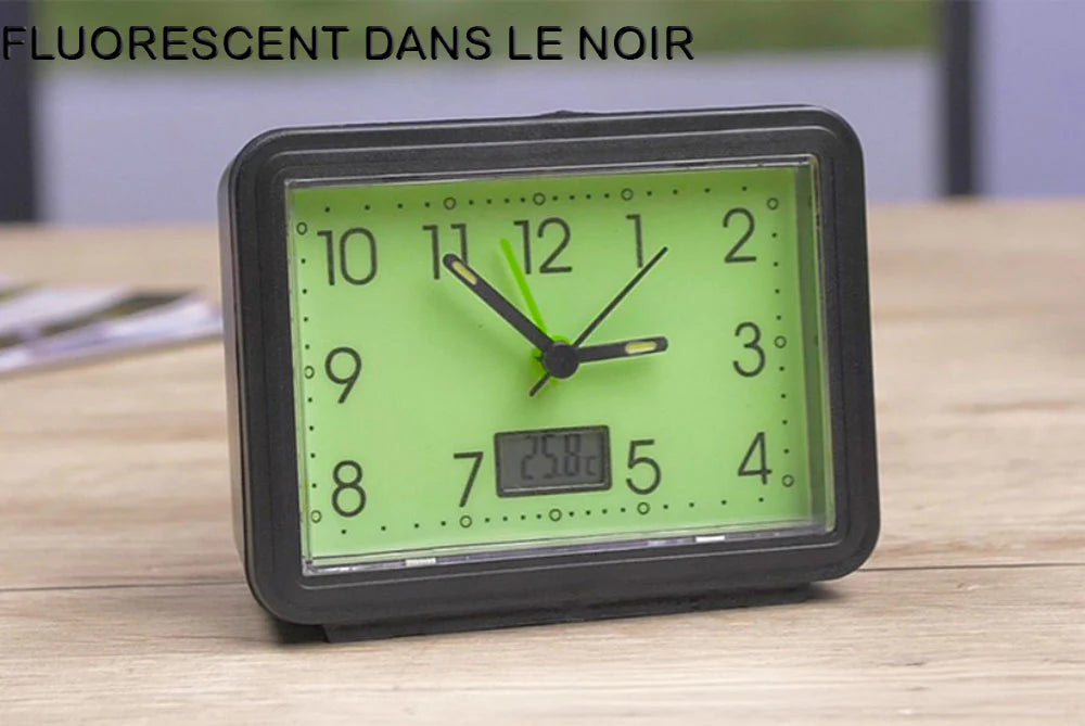 Réveil Horloge Lumineux avec thermomètre intégré - Livraison offerte